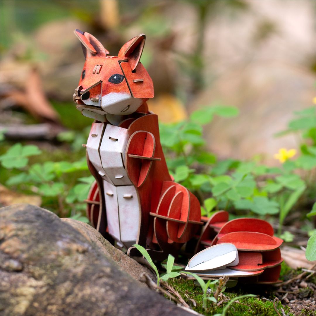 Mini Puzzle 3D - Zorro rojo