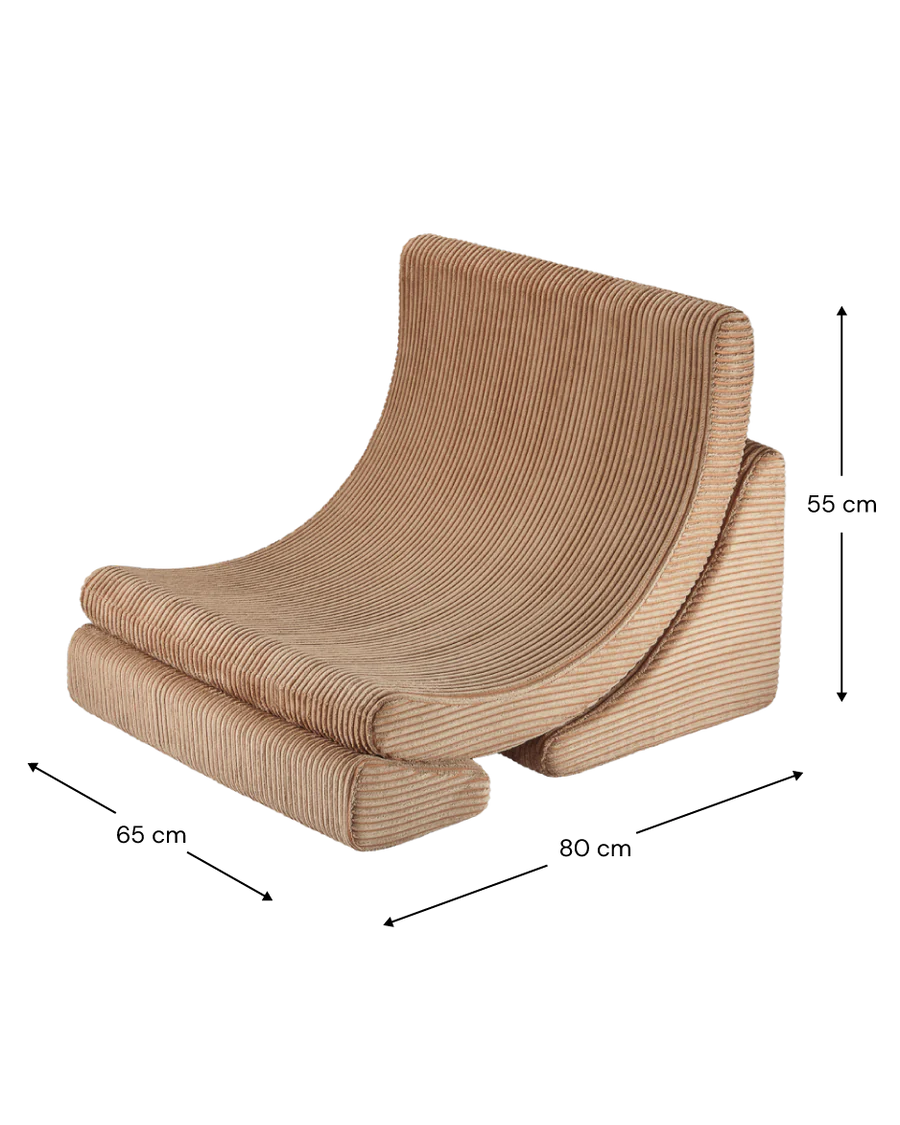 Moon chair - Pana - Toffee