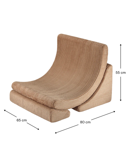 Moon chair - Pana - Toffee