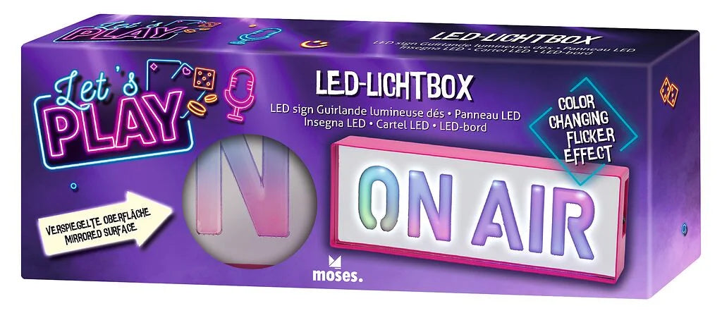 Letrero “On Air” de luces LED