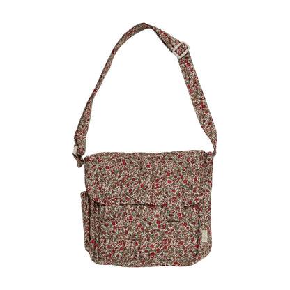 Pañalera convertible a mochila (de muñecas) - Flores