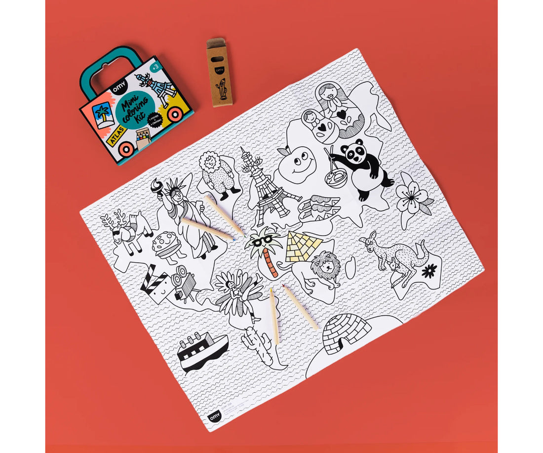 Kit de bolsillo de colorear -Atlas