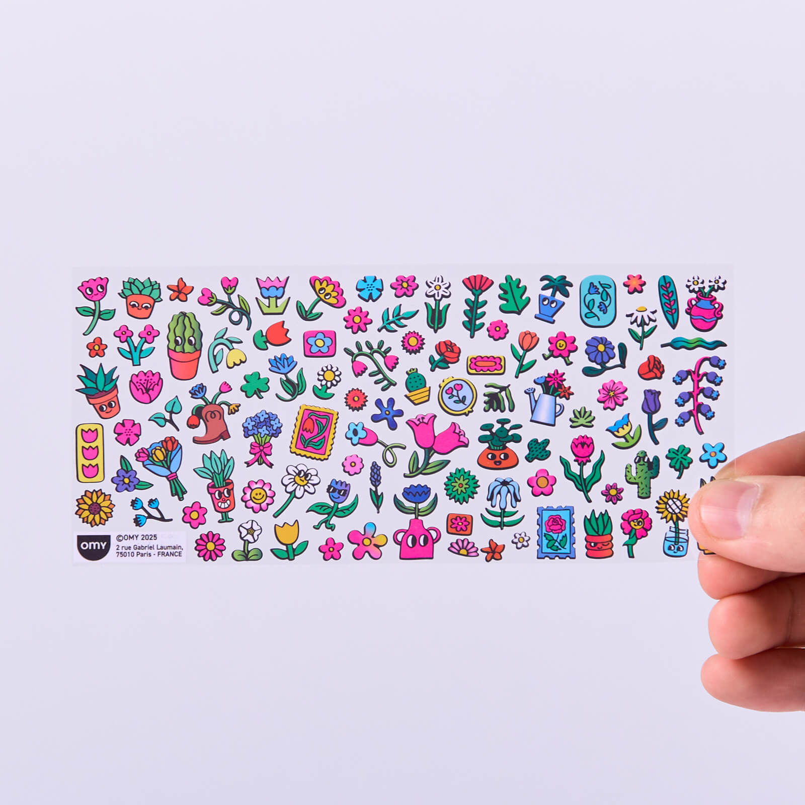 Pegatinas Fluorescentes - Boutique Flowers