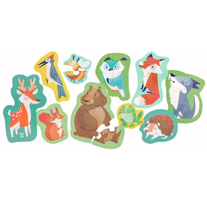 Set de 15 Puzzles XL - Animales de bosque