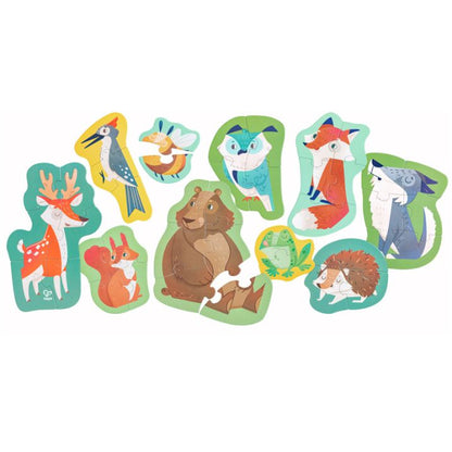 Set de 15 Puzzles XL - Animales de bosque