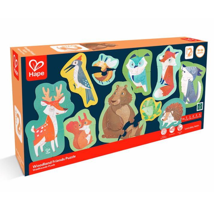 Set de 15 Puzzles XL - Animales de bosque