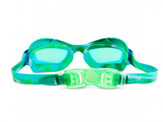 Gafas de natación - Escamas azul verdoso