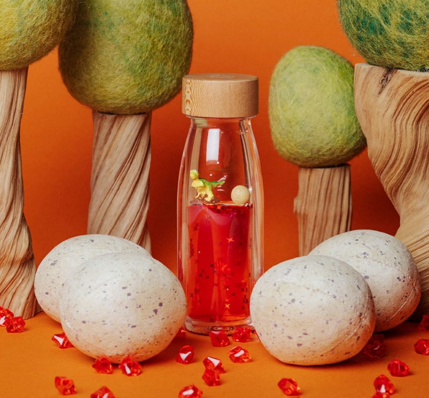 Botella sensorial - MOVE - Dinosaurio