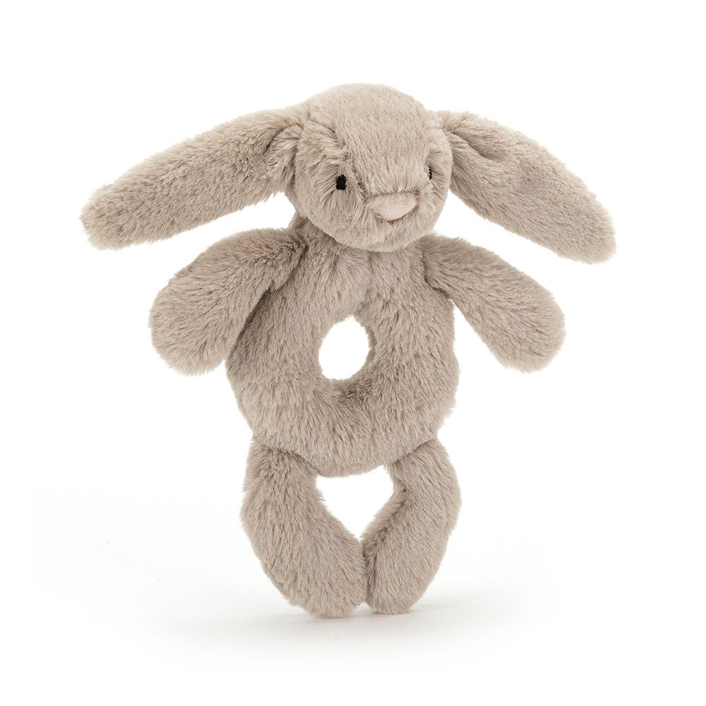 Peluche Sonajero de anillo - Conejo Beige