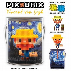 Pix Brix - Bote metálico- Van Gogh (482 piezas)