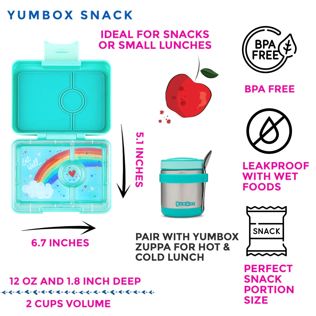 Caja Merienda - Bento LunchBox - Snack - Rainbow (Varios colores)