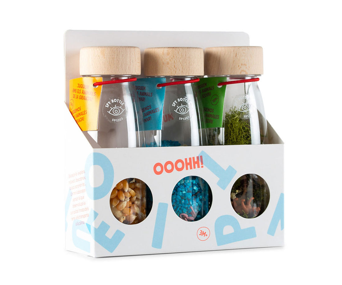 Botella sensorial - PACK de 3 - Naturaleza