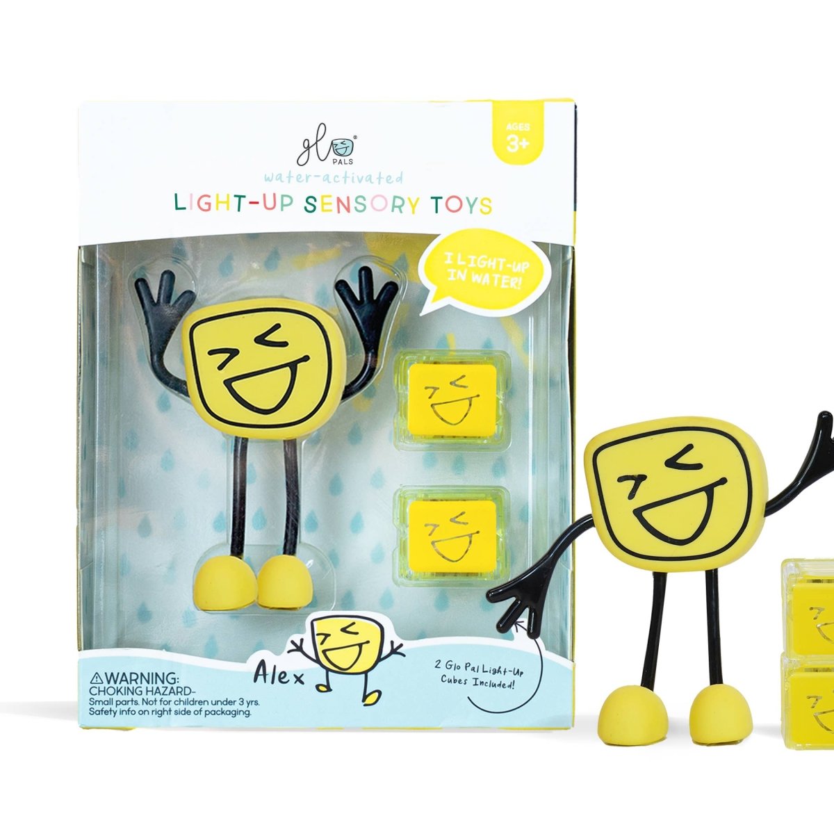 Glo Pals (Brilla en el agua) - Muñeco Amarillo - Casa de Fieras