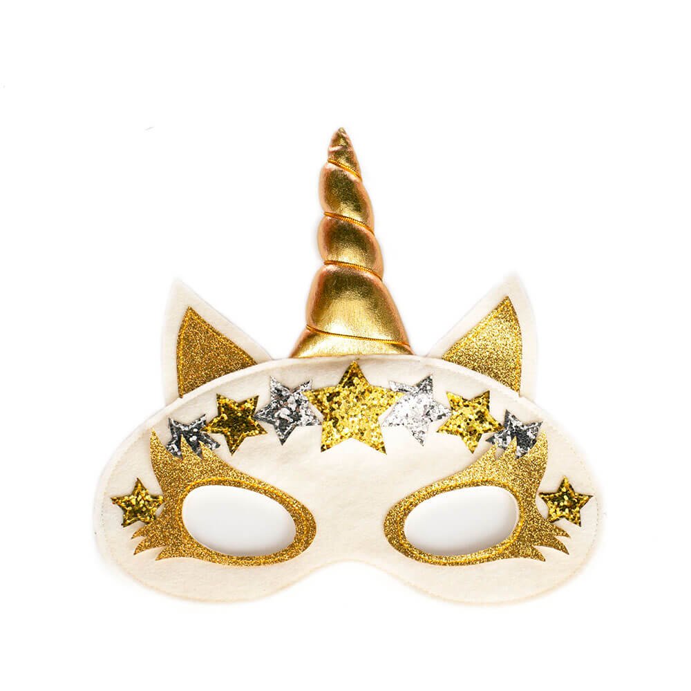 Antifaz Unicornio Gold - Casa de Fieras