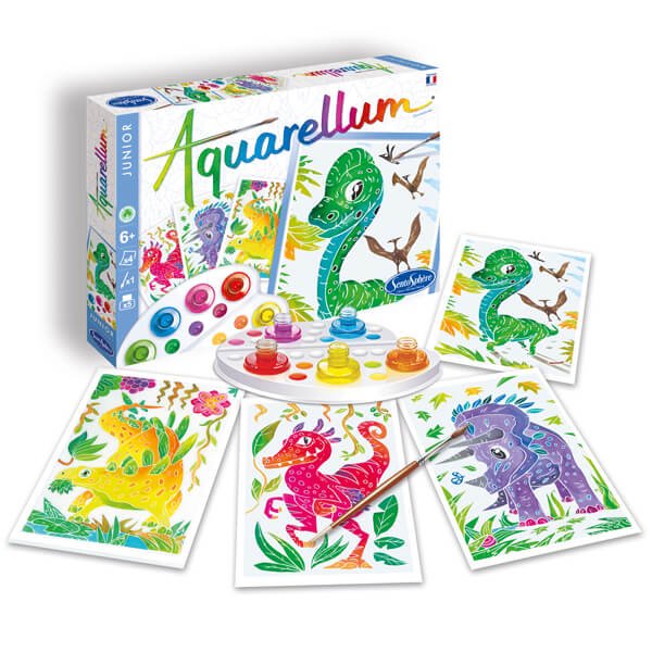 Aquarellum Junior - Dinosaurios - Casa de Fieras