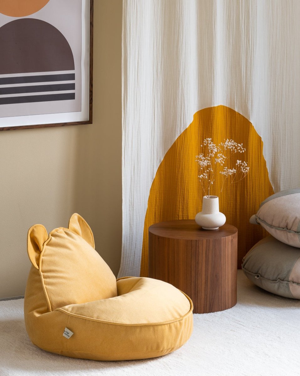 Beanbag Bear chair - Terciopelo - Salted Caramel - Casa de Fieras