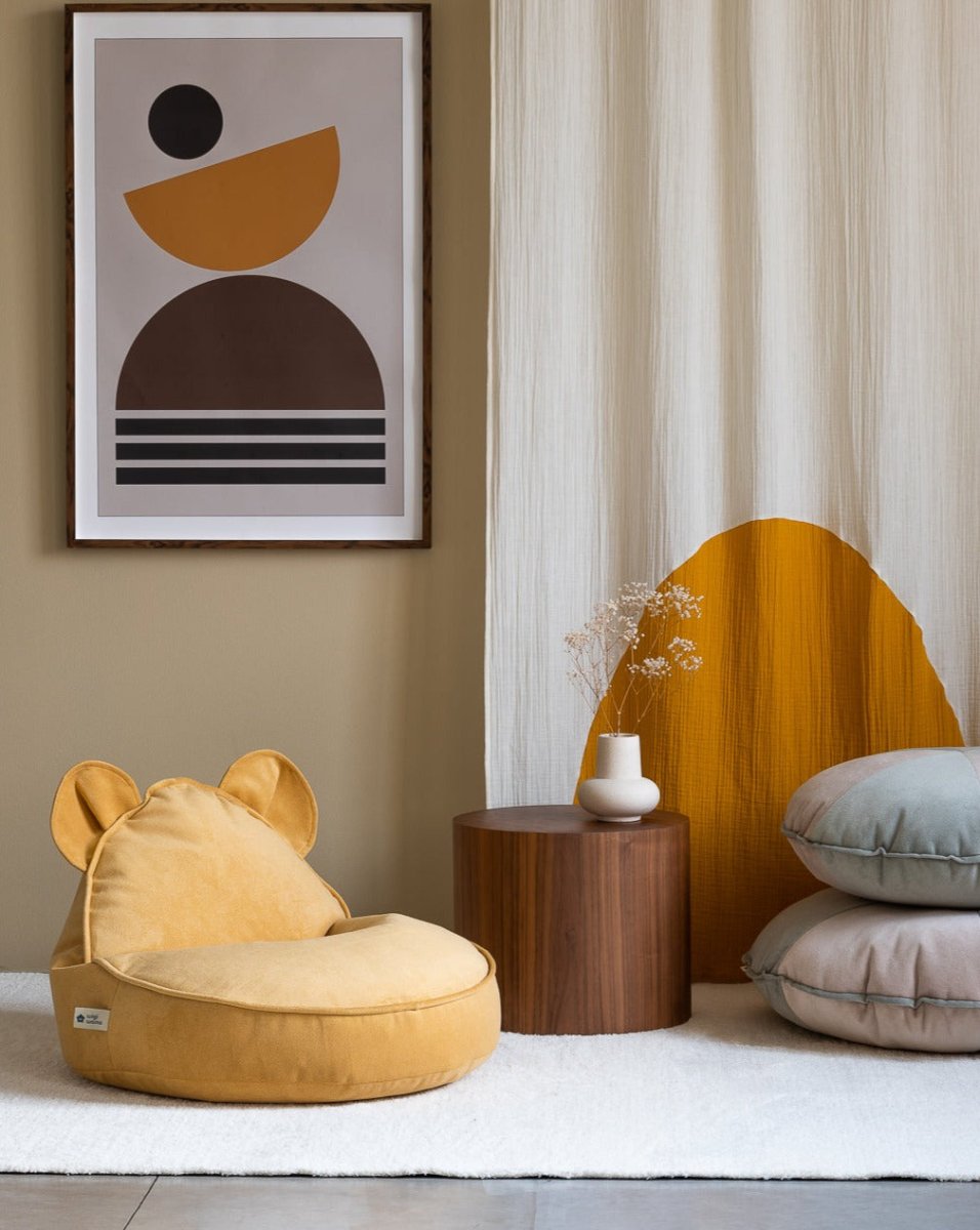 Beanbag Bear chair - Terciopelo - Salted Caramel - Casa de Fieras