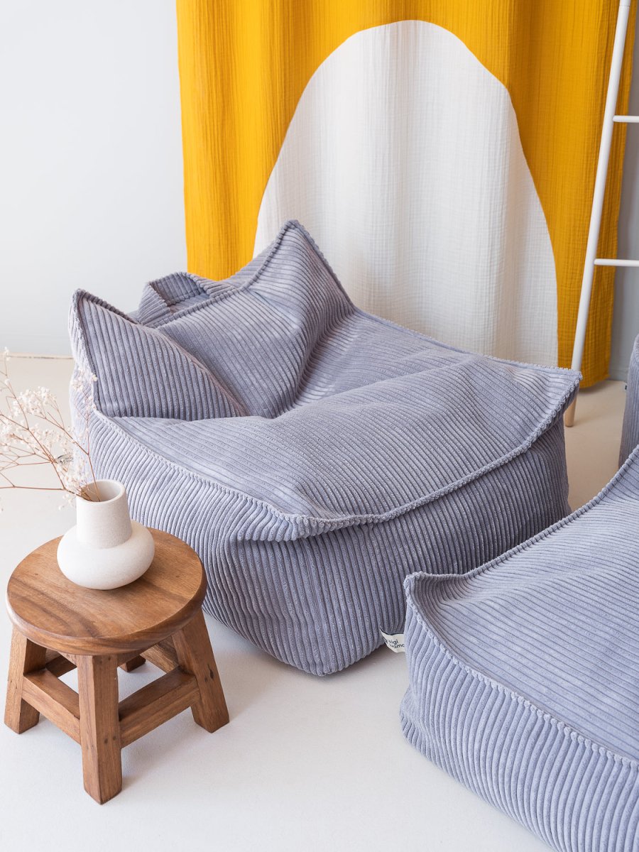 Beanbag Chair - Pana - Blueberry Blue - Casa de Fieras