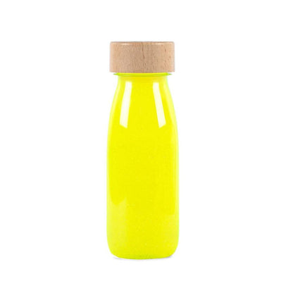 Botella sensorial - FLOAT - Amarilla Glow in the dark - Casa de Fieras