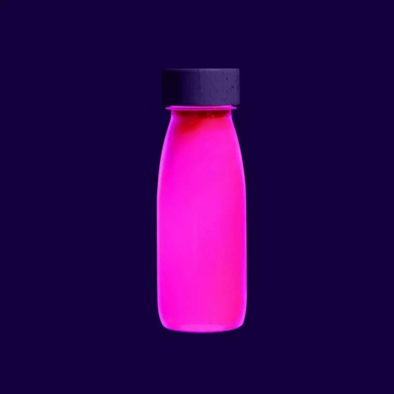 Botella sensorial - FLOAT - Rosa Glow in the dark - Casa de Fieras