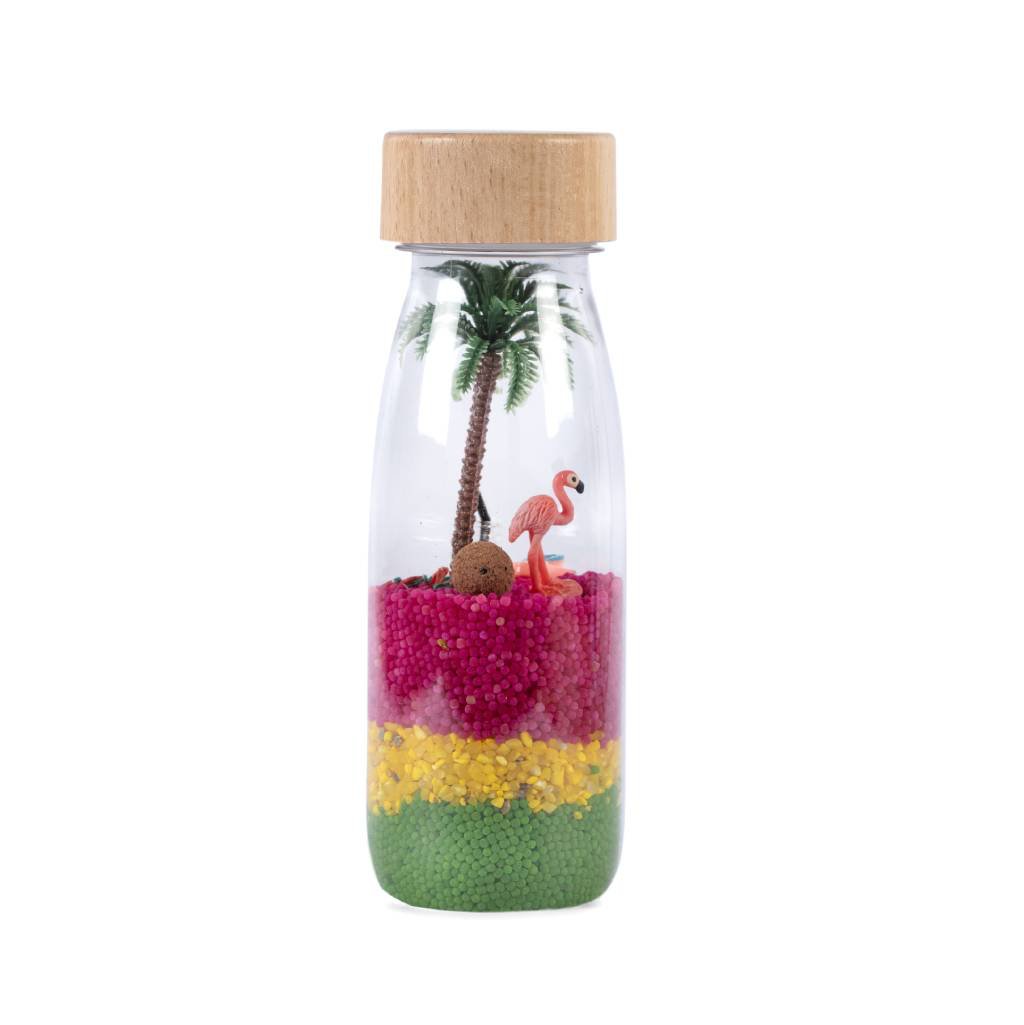 Botella sensorial - SPY - Flamingo - Casa de Fieras