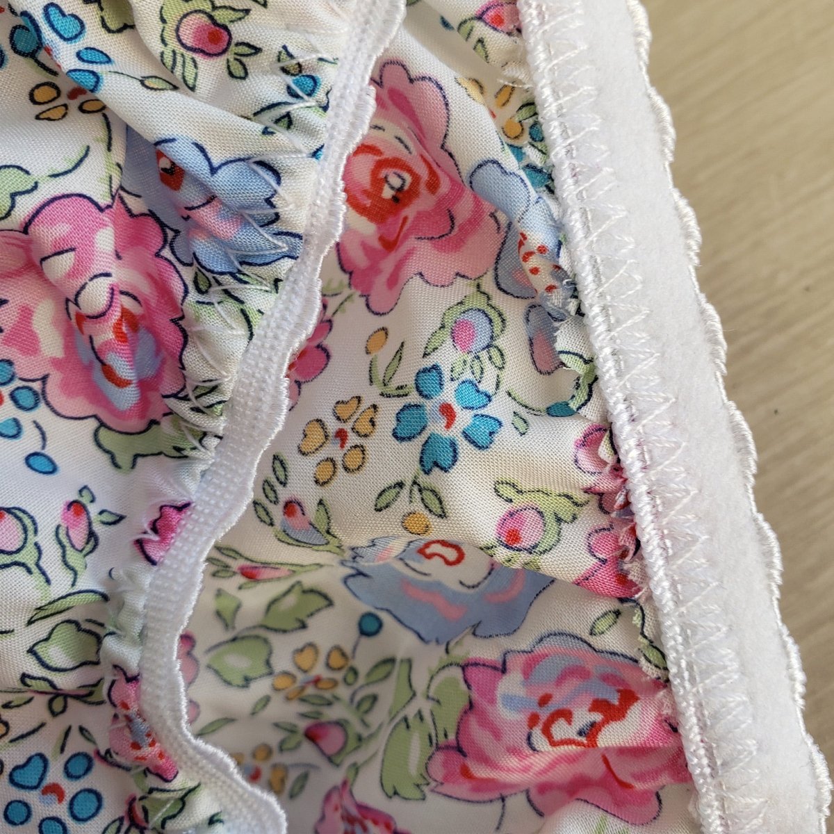 Braguitas de aprendizaje - Liberty peonías (rosa y azul) - Casa de Fieras