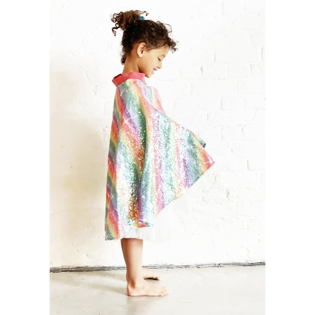 Capa (corta) de lentejuelas - Arcoíris - Casa de Fieras