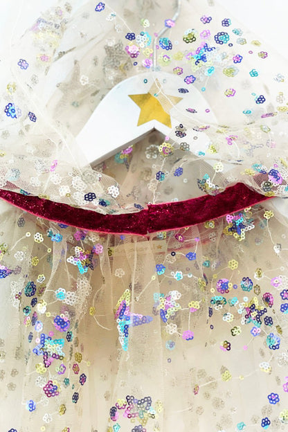 Capa (corta) de tul - Estrellas multicolor - Casa de Fieras