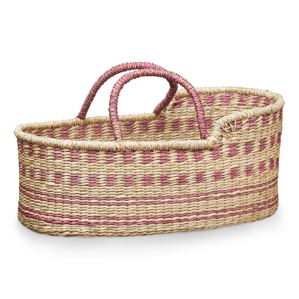 Capazo de mimbre natural (grande) - 2 colores - Casa de Fieras