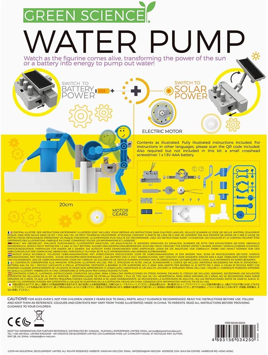 Ciencia Eco - Construye tu Bomba de agua (Híbrido luz solar y barería) - Casa de Fieras