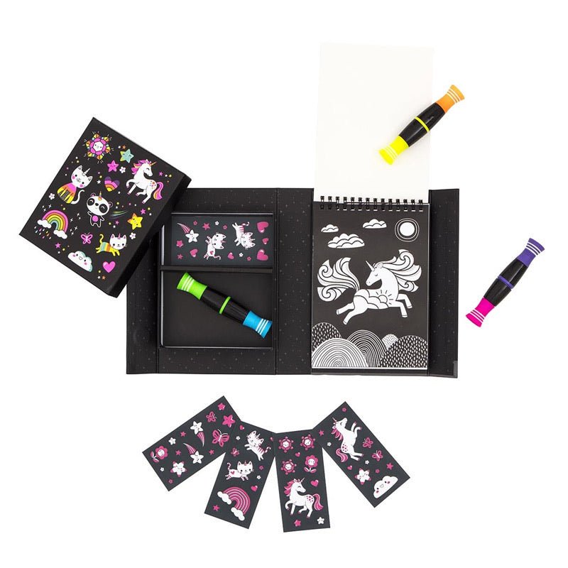 Colorea - Neón - Unicornios - Casa de Fieras