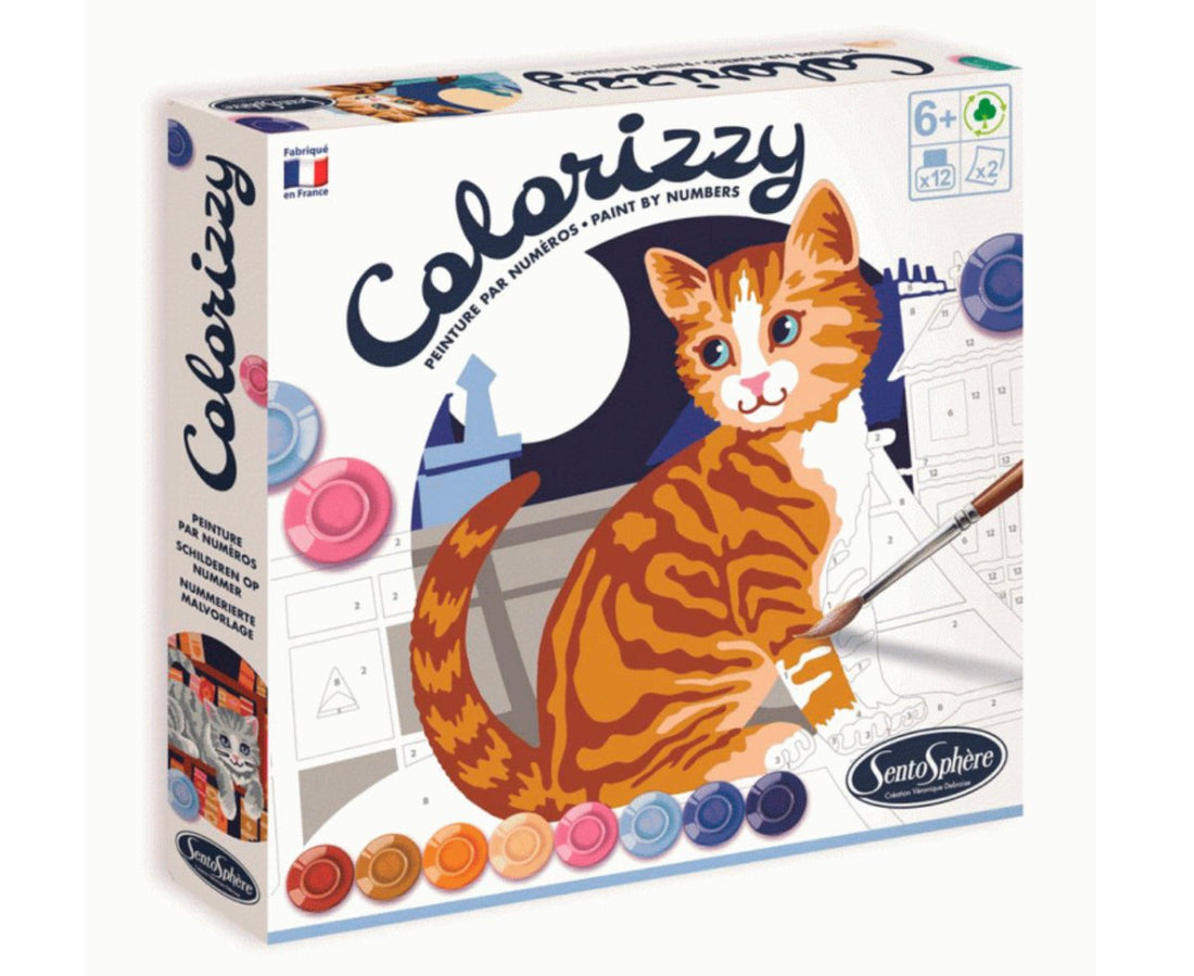 Colorear por números - Gatos - Casa de Fieras