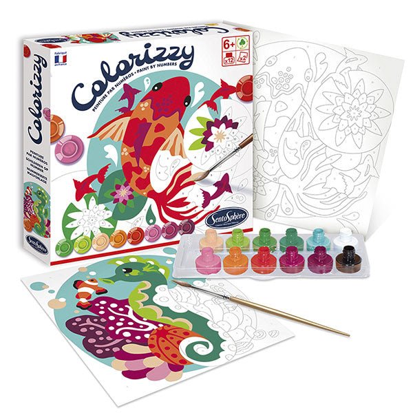 Colorear por números - Peces - Casa de Fieras