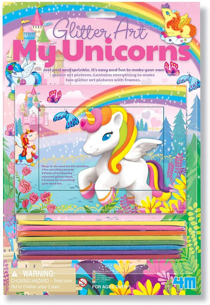 Crea - Decoración con arena y purpurina de Unicornio - Casa de Fieras