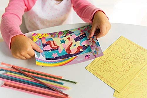 Crea - Decoración con arena y purpurina de Unicornio - Casa de Fieras