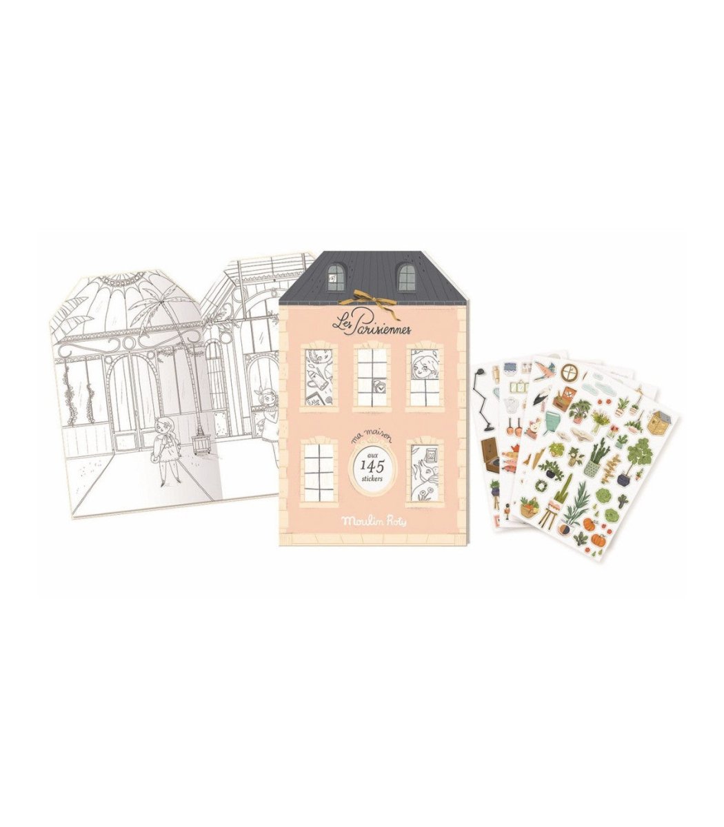 Cuaderno (hojas blancas + pegatinas) - Los parisinos - Casa de Fieras