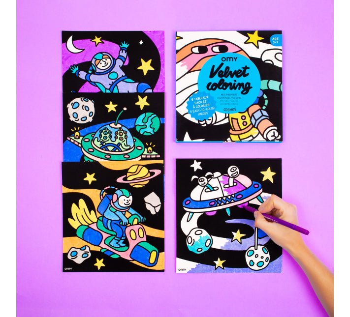 Cuadros de terciopelo para colorear - Cosmos - Casa de Fieras