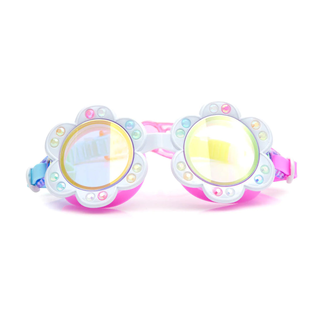 Gafas de natación - Flor blanca