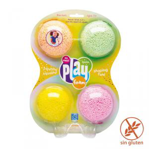 Espuma de moldear - Colores primavera con purpurina  (+3años)