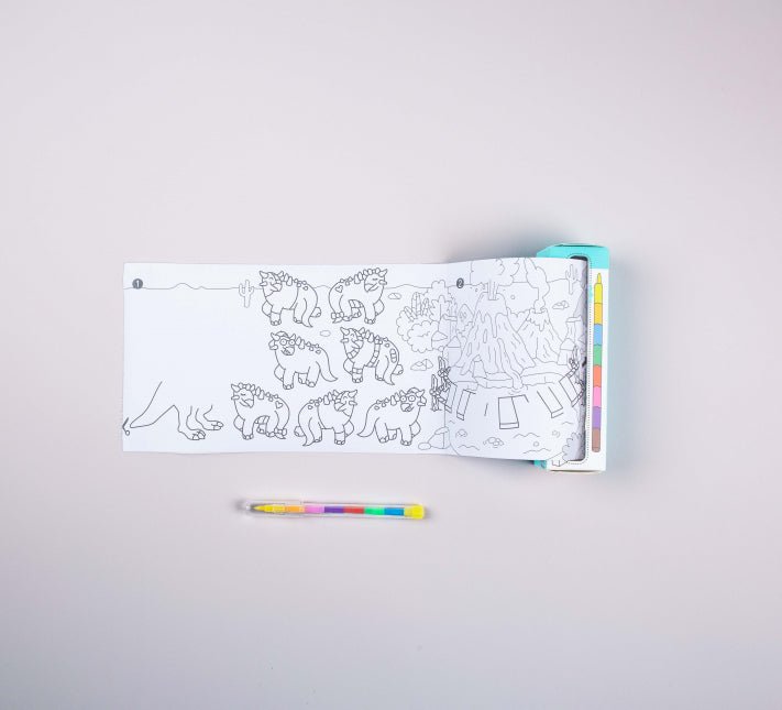 Kit de bolsillo para pintar - Dinos - Casa de Fieras