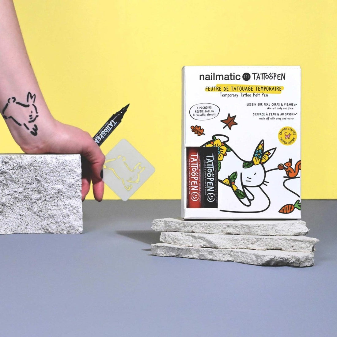 Kit Rotuladores tatuajes - Conejo - Casa de Fieras