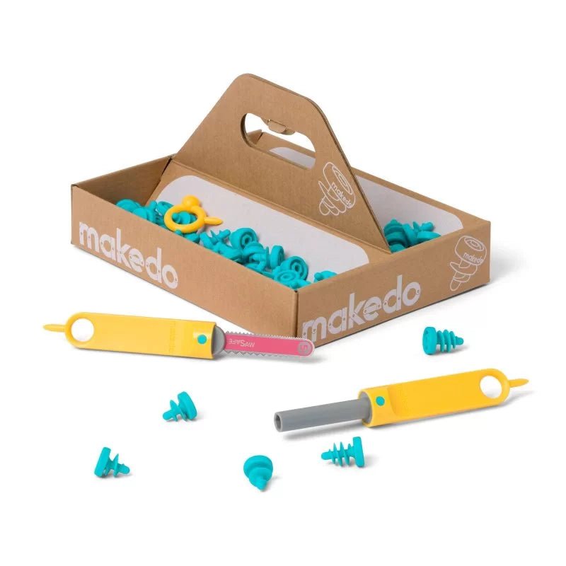 Makedo - Kit EXPLORE - 50 pcs (herramientas para construir con cartón) - Casa de Fieras