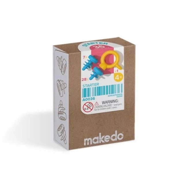 Makedo - Kit STARTER - 36 pcs (herramientas para construir con cartón) - Casa de Fieras