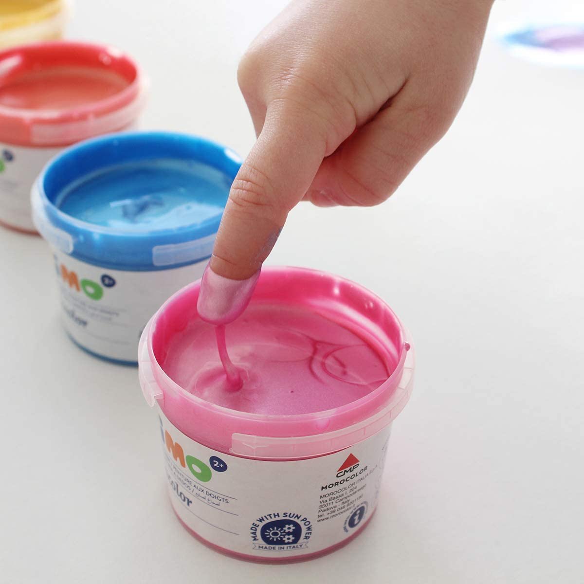 Maletín de pinturas de dedo para niños