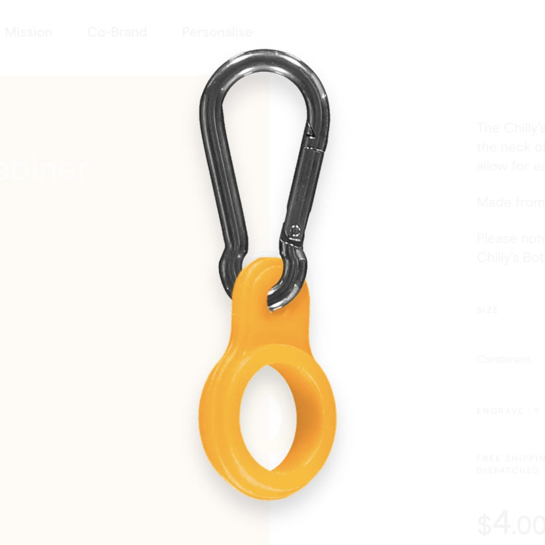 Mosquetón - Naranja Neón (compatible marca Chilly) - Casa de Fieras
