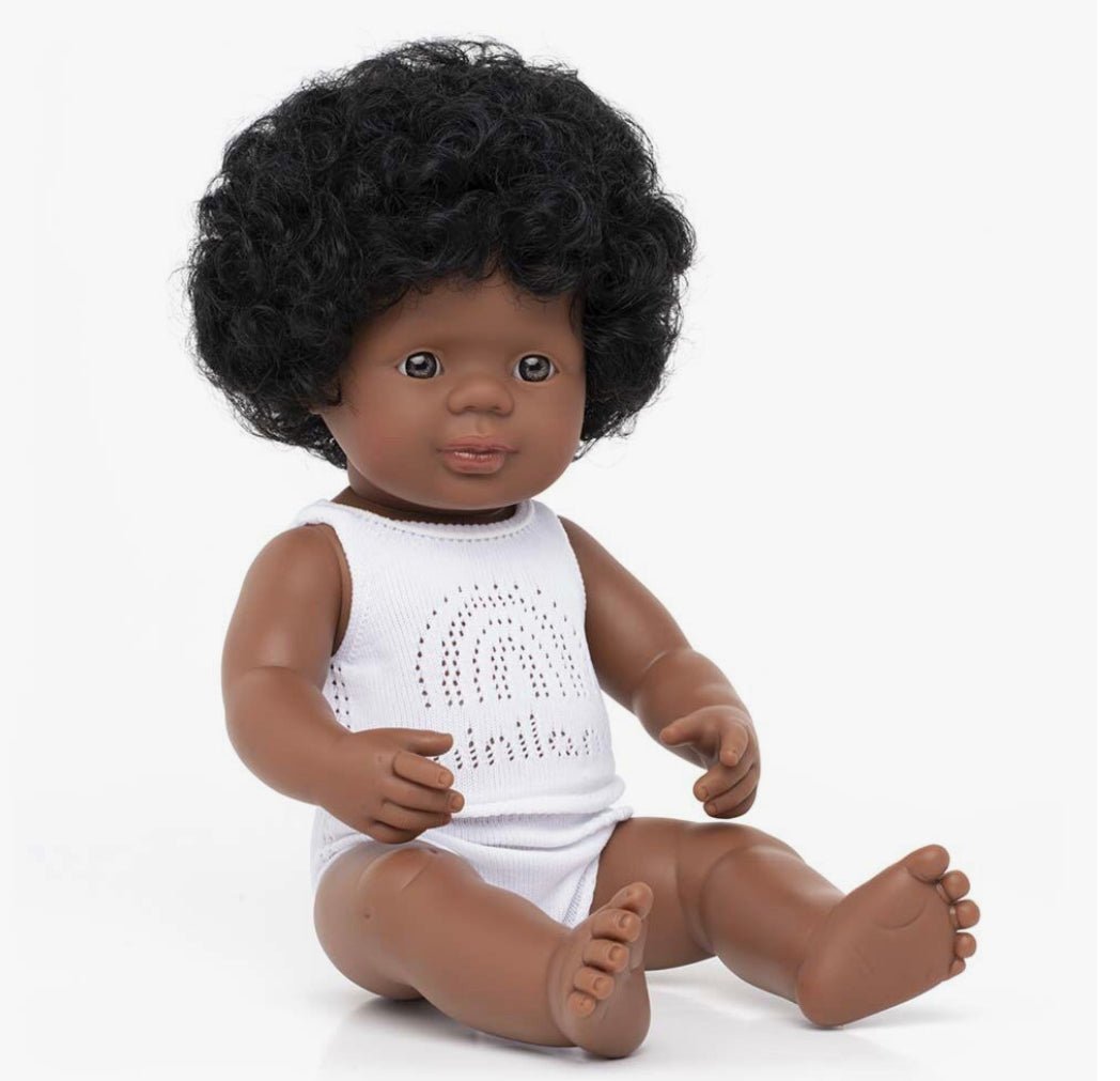 Muñecos diversidad (G) - Afroamericano (niña) - Casa de Fieras