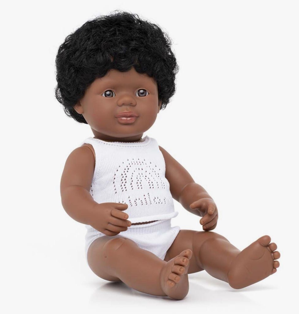 Muñecos diversidad (G) - Afroamericano (niño) - Casa de Fieras