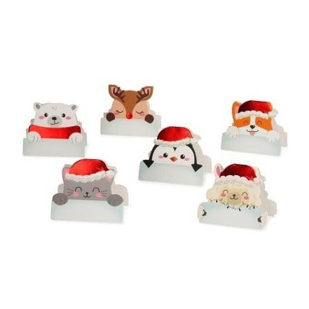 Pack de 12 Marcadores de Sitio - Navidad - Casa de Fieras