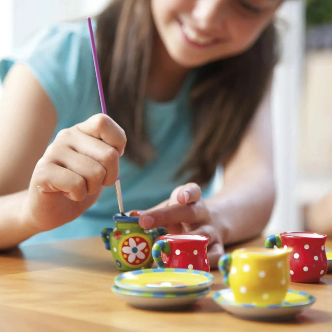 Pinta tu propio mini set de té - Casa de Fieras
