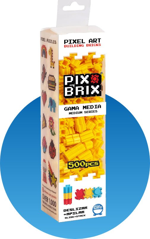 Pix Brix - Caja 500 piezas - Amarillo - Casa de Fieras